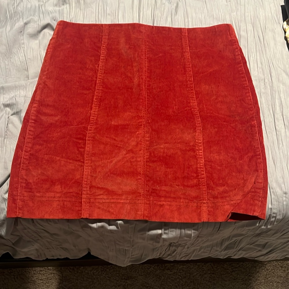 Velvet Feel Mini Skirt